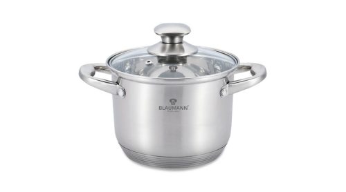 Blaumann Satin Gourmet Line rozsdamentes acél fazék fedővel, 24 cm