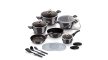Berlinger Haus Carbon Pro Collection 15+3 részes edénykészlet márvány bevonattal