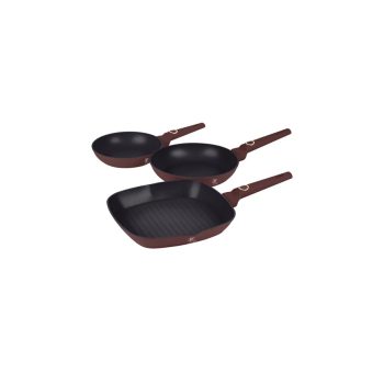   Berlinger Haus Leonardo Collection 3 részes serpenyőkészlet titán bevonattal