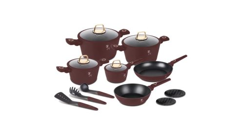 Berlinger Haus Leonardo Collection 15 részes edénykészlet titán bevonattal