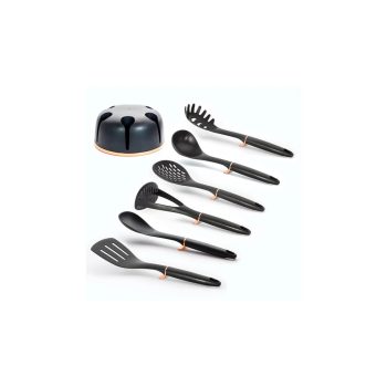   Berlinger Haus Black Rose Collection 6 részes nylon konyhai eszköz készlet állvánnyal