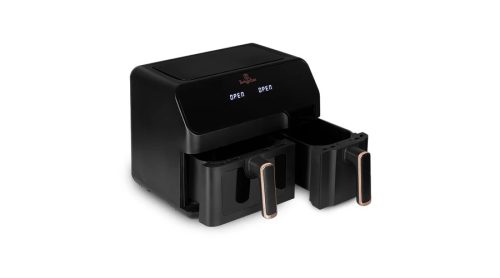 Berlinger Haus Black Rose Collection Air Fryer dupla kosarú digitális forró levegős sütő