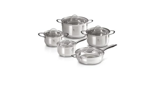 Berlinger Haus Silver Jewellery Collection 10 részes rozsdamentes acél edénykészlet