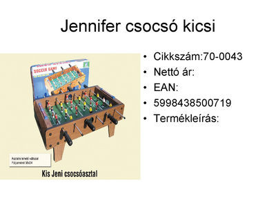 Asztali foci csocsó Jenifer kicsi 02