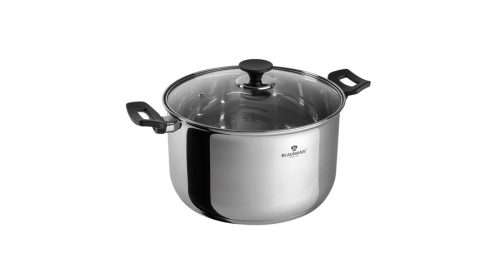 Blaumann Gourmet Line rozsdamentes acél magas lábas fedővel, bakelit fogóval, 26 cm