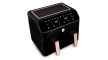 Berlinger Haus Black Rose Collection Air Fryer dupla kosarú digitális forró levegős sütő, 4+4 L