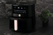 Berlinger Haus Black Rose Collection Air Fryer digitális forró levegős sütő átlátszó ablakkal, 8L