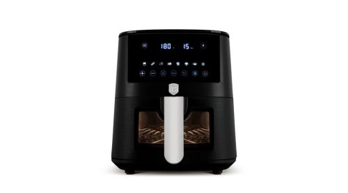 Berlinger Haus Black Rose Collection Air Fryer forró levegős sütő átlátszó ablakkal, 5L