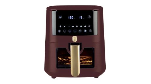 Berlinger Haus Leonardo Collection Air Fryer digitális forró levegős sütő átlátszó ablakkal, 8 L