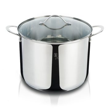   Berlinger Haus Silver Jewellery Collection rozsdamentes acél fazék hőálló üveg fedővel, 26 cm