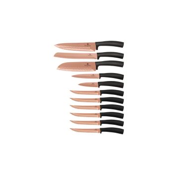   Berlinger Haus Metallic Rosegold Line 11 db-os rozsdamentes acél késkészlet titán bevonattal