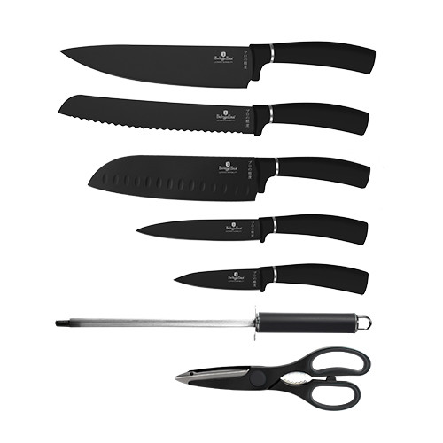 Berlinger Haus Matte Black Collection 8 részes késkészlet állvánnyal