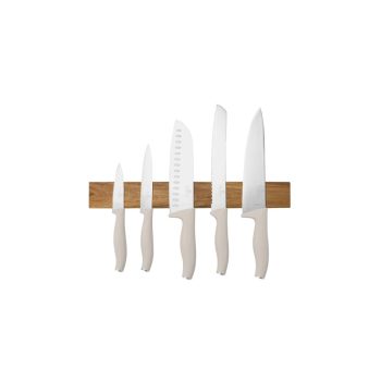   Berlinger Haus Sahara Collection 6 részes rozsdamentes acél késkészlet akácfa mágneses fali tartóval