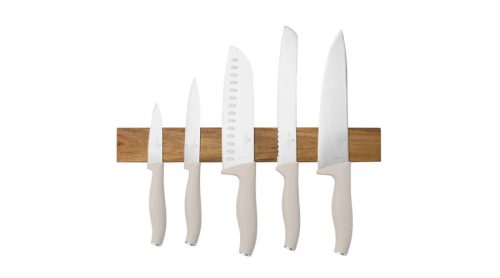 Berlinger Haus Sahara Collection 6 részes rozsdamentes acél késkészlet akácfa mágneses fali tartóval