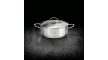 Berlinger Haus Silver Jewellery rozsdamentes acél lábas hőálló üveg fedővel, 28 cm