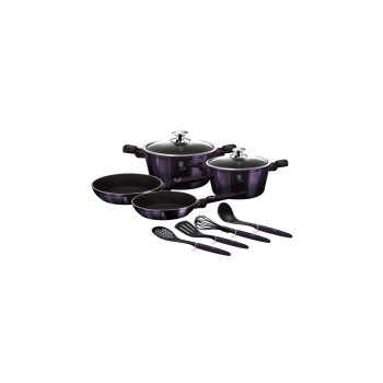   Berlinger Haus Purple Eclipse 10 részes edénykészlet titán bevonattal, kiszedőkkel