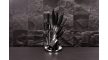Berlinger Haus Black Silver Collection 8 részes rozsdamentes késkészlet tapadásmentes bevonattal, ál