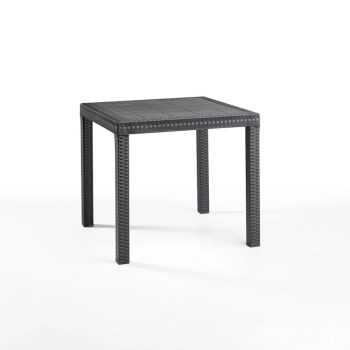 Diana műanyag kerti asztal grafit szürke