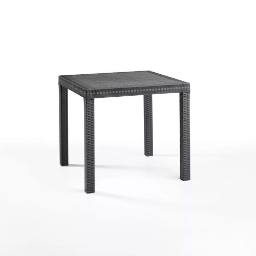 Diana műanyag kerti asztal grafit szürke