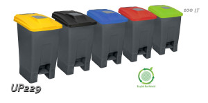 Műanyag pedálos szemetes 100 Literes UP229