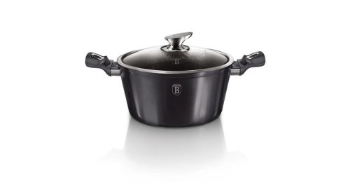 Berlinger Haus Carbon Pro Collection magas lábas márvány bevonattal, kétféle fedővel, 20 cm
