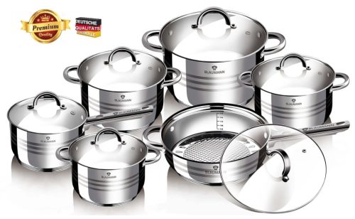 Blaumann Gourmet Line Jumbo 12 részes rozsdamentes acél edénykészlet