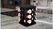 Berlinger Haus Black Rose Collection 13 részes fűszertartó készlet forgatható állvánnyal