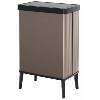   Curver Verto High műanyag beltéri fedeles szemetes 54L rózsaszín-fekete