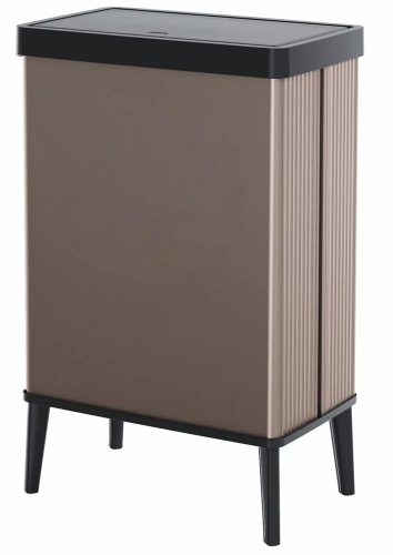 Curver Verto High műanyag beltéri fedeles szemetes 54L rózsaszín-fekete