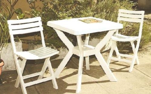 Nibirki műanyag kerti fehér balcony szett