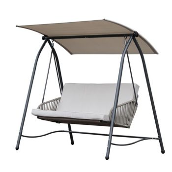 Hintaágy szürke, párnával 175 x 110 x 159 cm