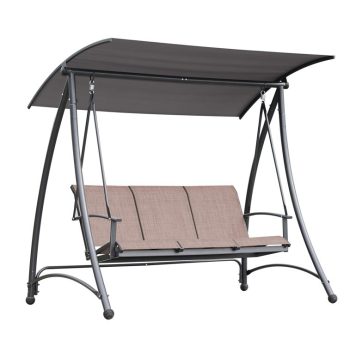 Hintaágy szürke, párnával 193 x 120 x 167 cm