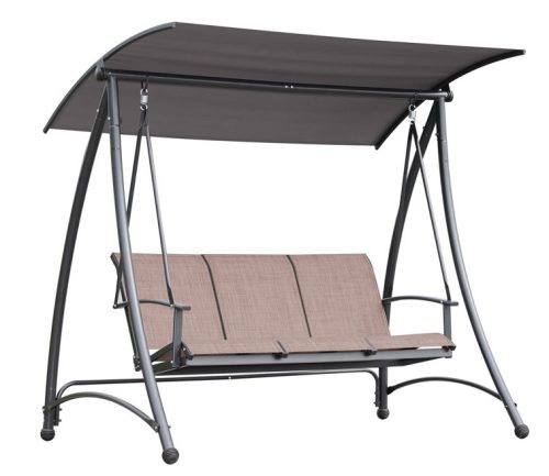 Hintaágy szürke, párnával 193 x 120 x 167 cm