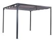 Fémvázas kerti pergola antracit szürke