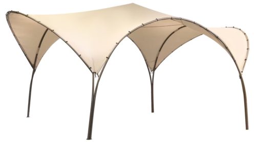 Fémvázas party sátor bézs 3,3 m - 3,5 m