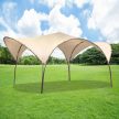 Fémvázas party sátor bézs 3,3 m - 3,5 m