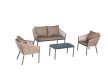 Kerti 4 személyes bútor szett,párnával világos barna
