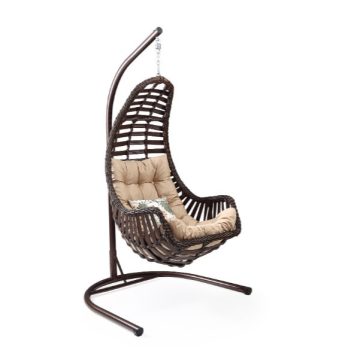 Datca függő hintafotel barna,párnával