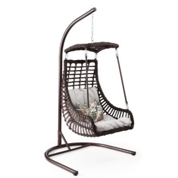 Alacati hintafotel barna,párnával