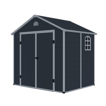 Ave G 8x6 műanyag kültéri kerti ház szürke