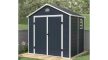 Ave G 8x6 műanyag kültéri kerti ház szürke