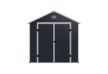Ave I 8x12 műanyag kültéri kerti ház sötét szürke - fehér