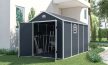 Ave I 8x12 műanyag kültéri kerti ház sötét szürke - fehér