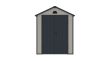 Ave E 6x9 műanyag kültéri kerti ház sötét szürke - fehér
