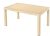 Műanyag rattan hatású kerti asztal cappuccino 150 x 90 cm