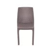 Vanda műanyag rattan hatású kerti szék cappuccino