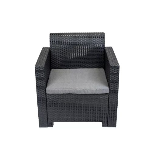 Nero műanyag kerti szék grafit szürke