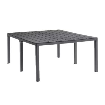 Tulsa dupla műanyag kerti asztal grafit szürke