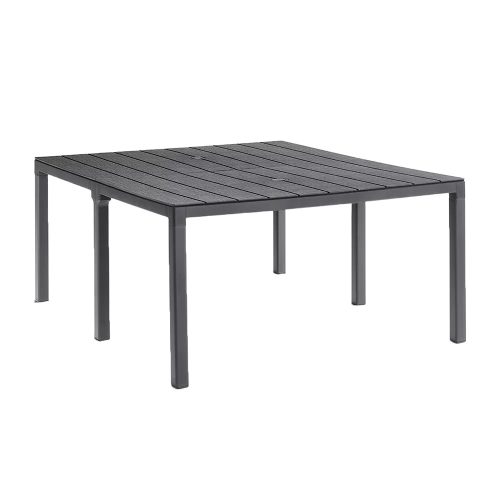 Tulsa dupla műanyag kerti asztal grafit szürke