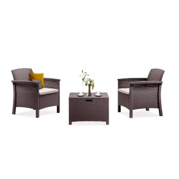 Venus Balcony műanyag kerti bútor garnitúra barna